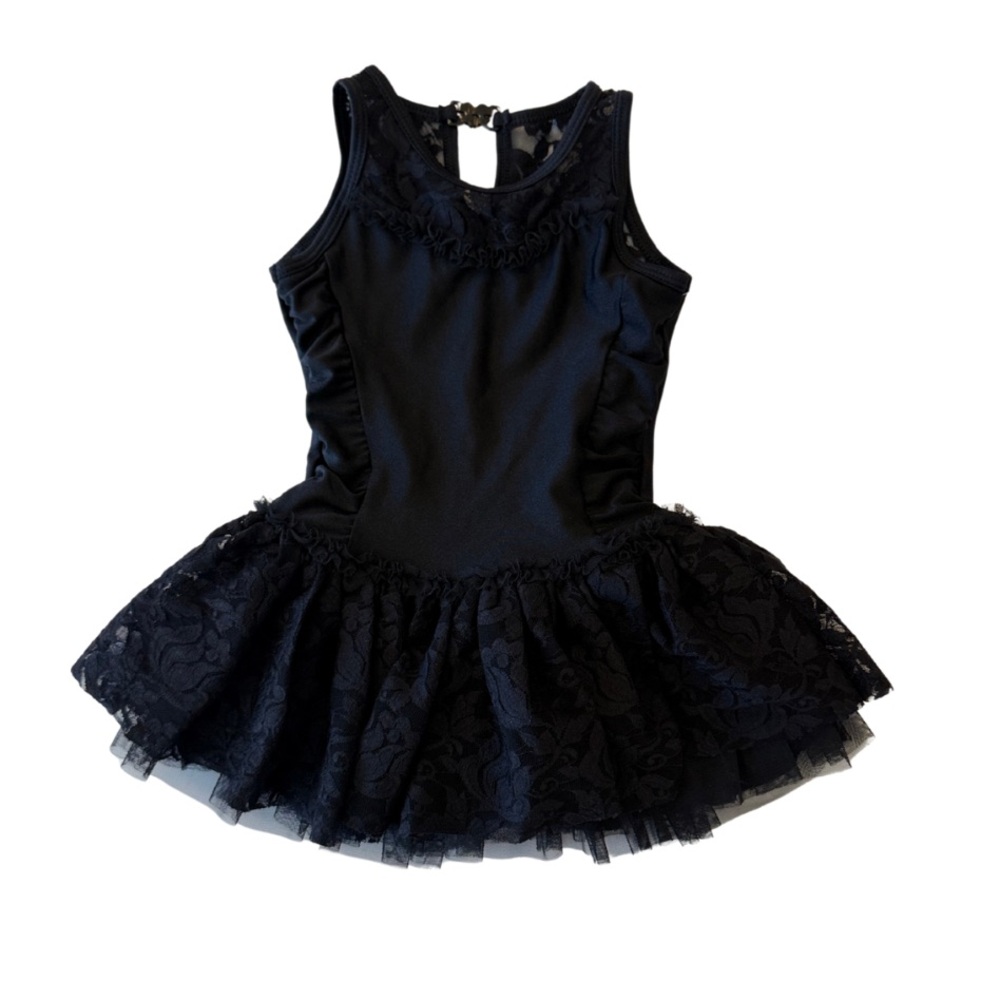 Danz N Motion Girls Lace Sweetheart Neck Dance Dress size 2-4 NEW WITH TAGS